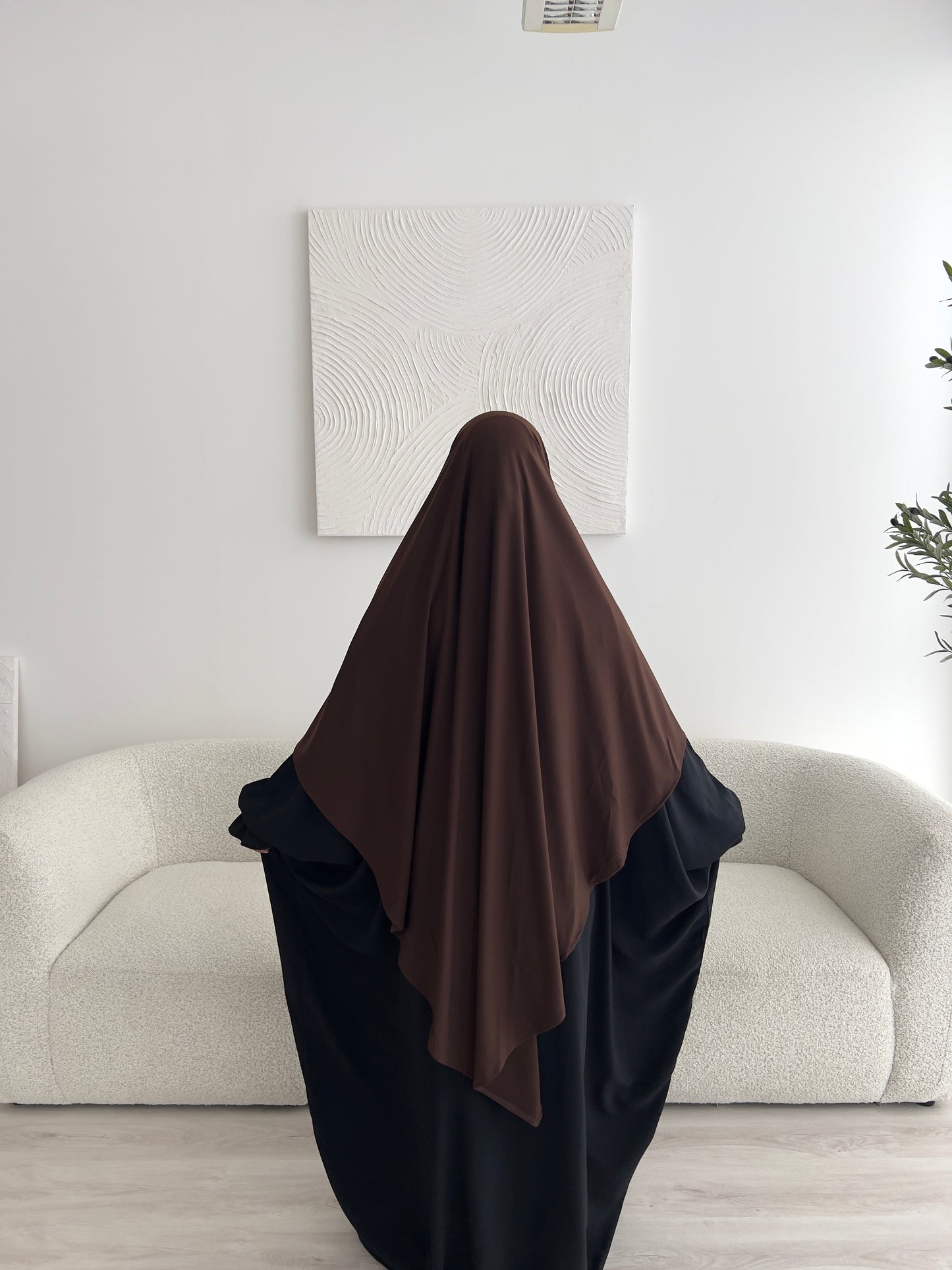 Jersey Khimar - coffee