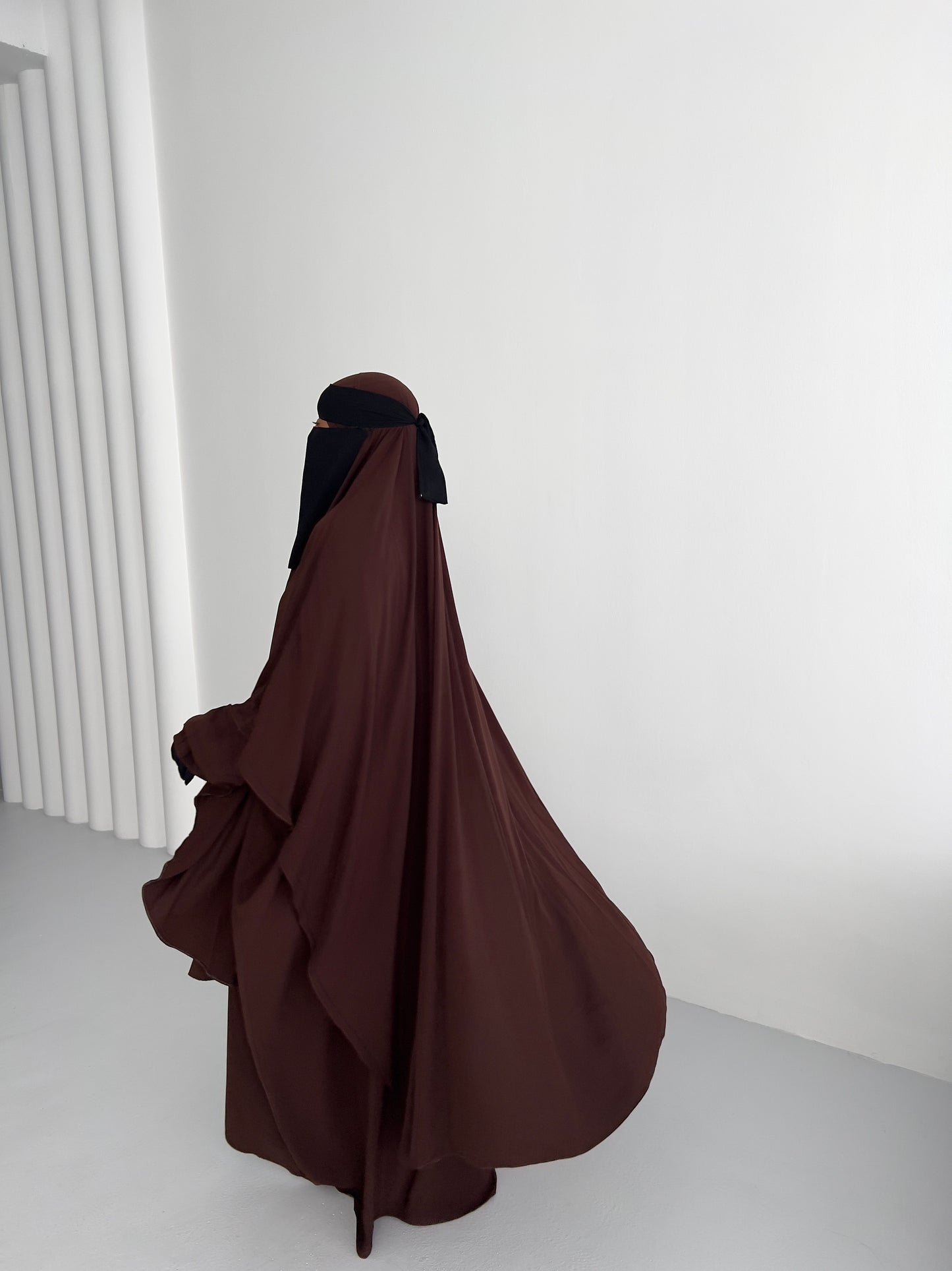 Khimar Aisha - Dark Brown