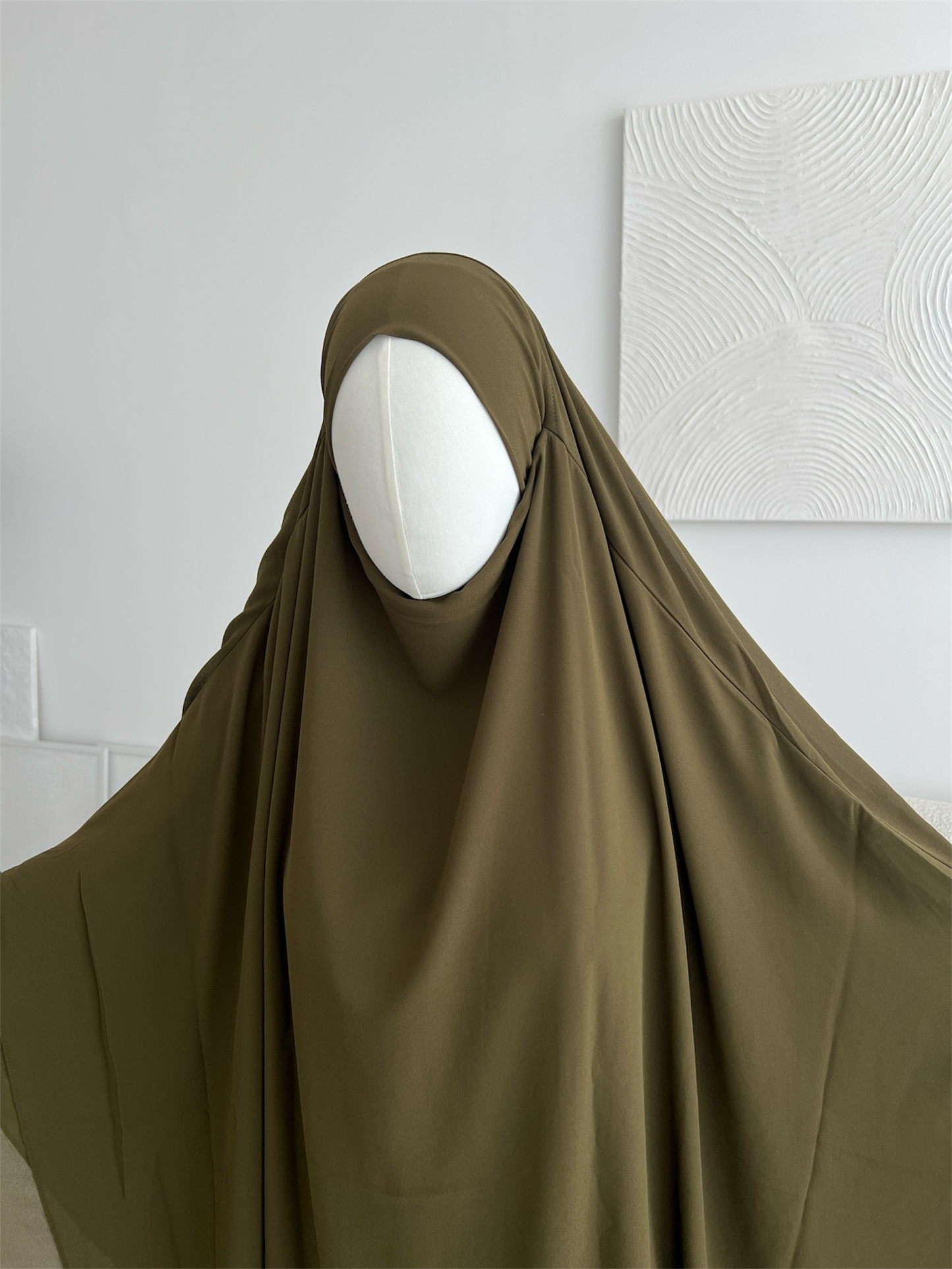 Maxi Chiffon Khimar - Khaki