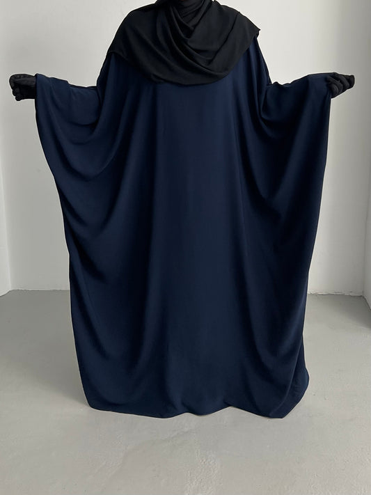 Batwing Abaya - Navy