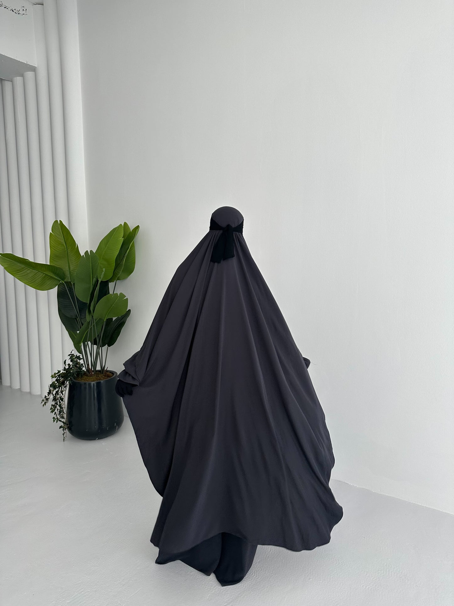 Khimar Aisha - Charcoal Grey