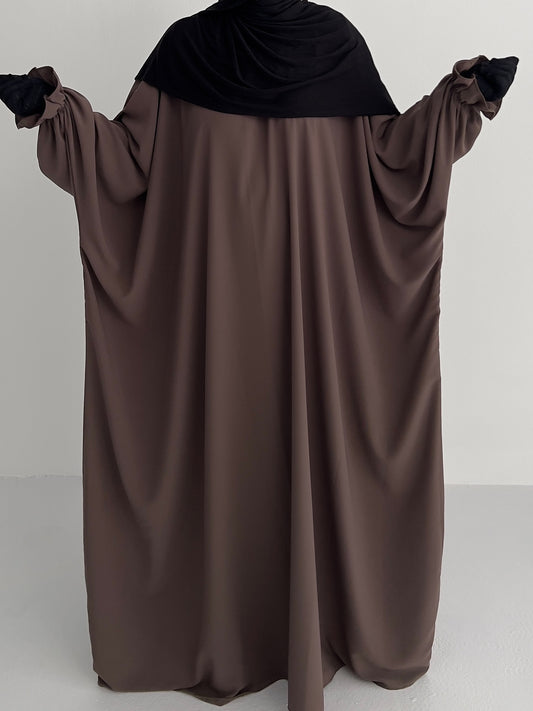 Batwing Abaya - Taupe