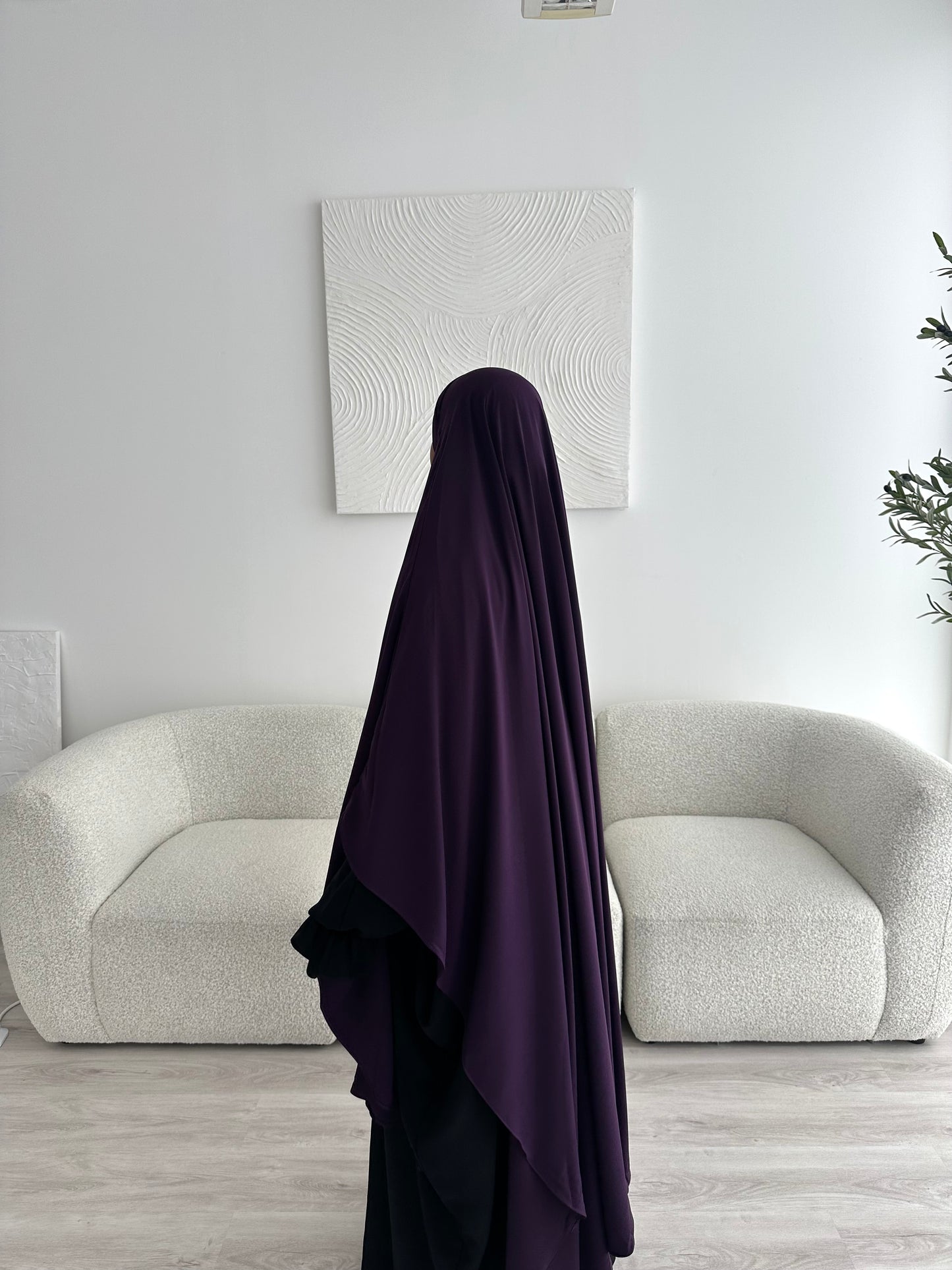 Khimar Aisha - Dark Plum