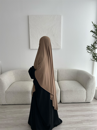 Jersey Khimar - Mocha
