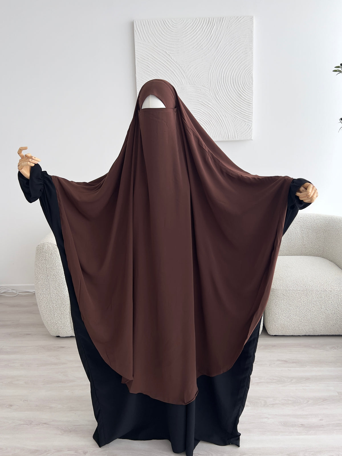 Khimar Aisha - Dark Brown