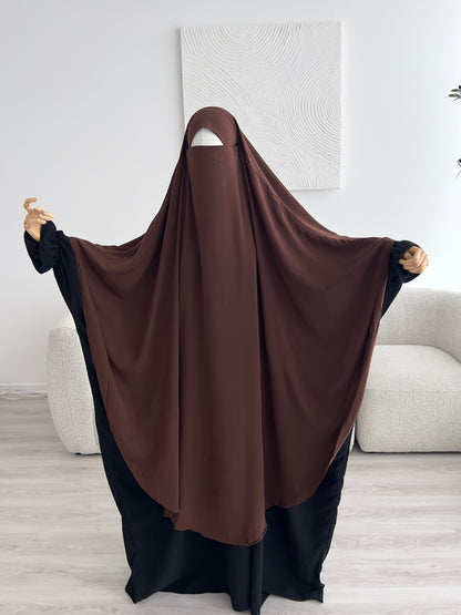 Khimar Aisha - Dark Brown