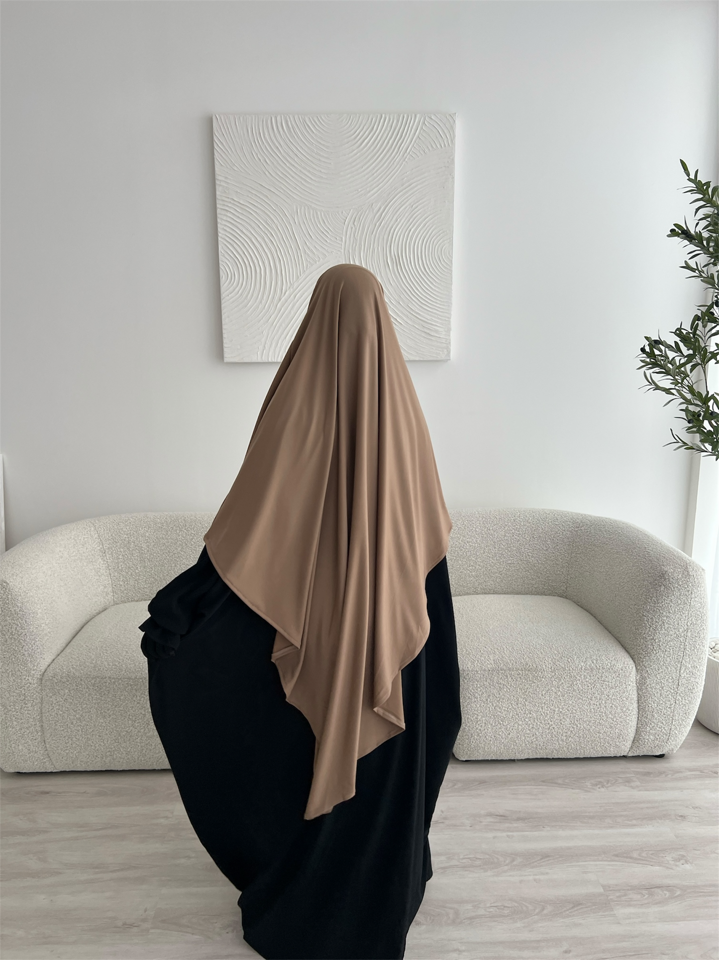 Jersey Khimar - Mocha