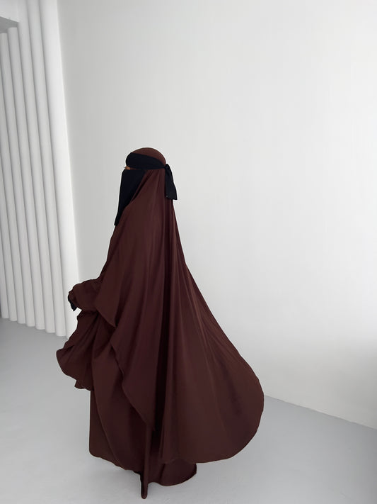 Khimar Aisha - Dark Brown