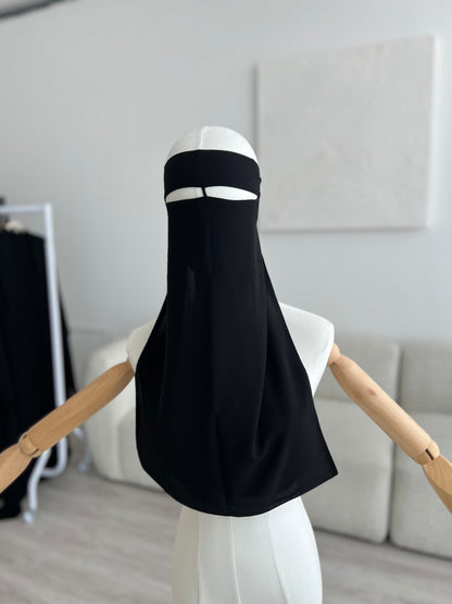 1 Layer Niqab | Nose String - Black