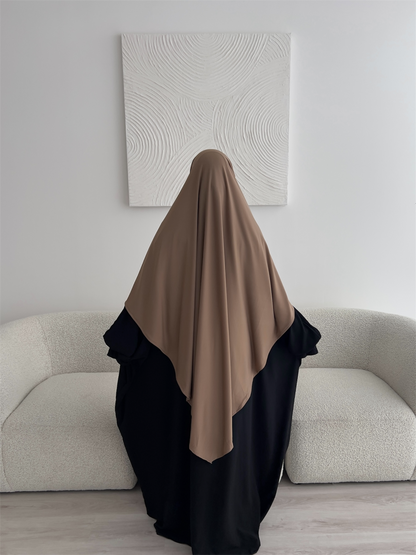 Jersey Khimar - Mocha