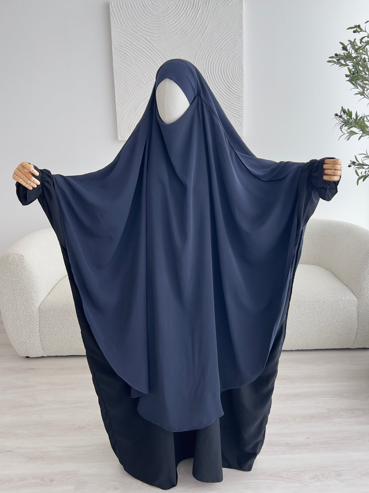 Khimar Aisha - Navy
