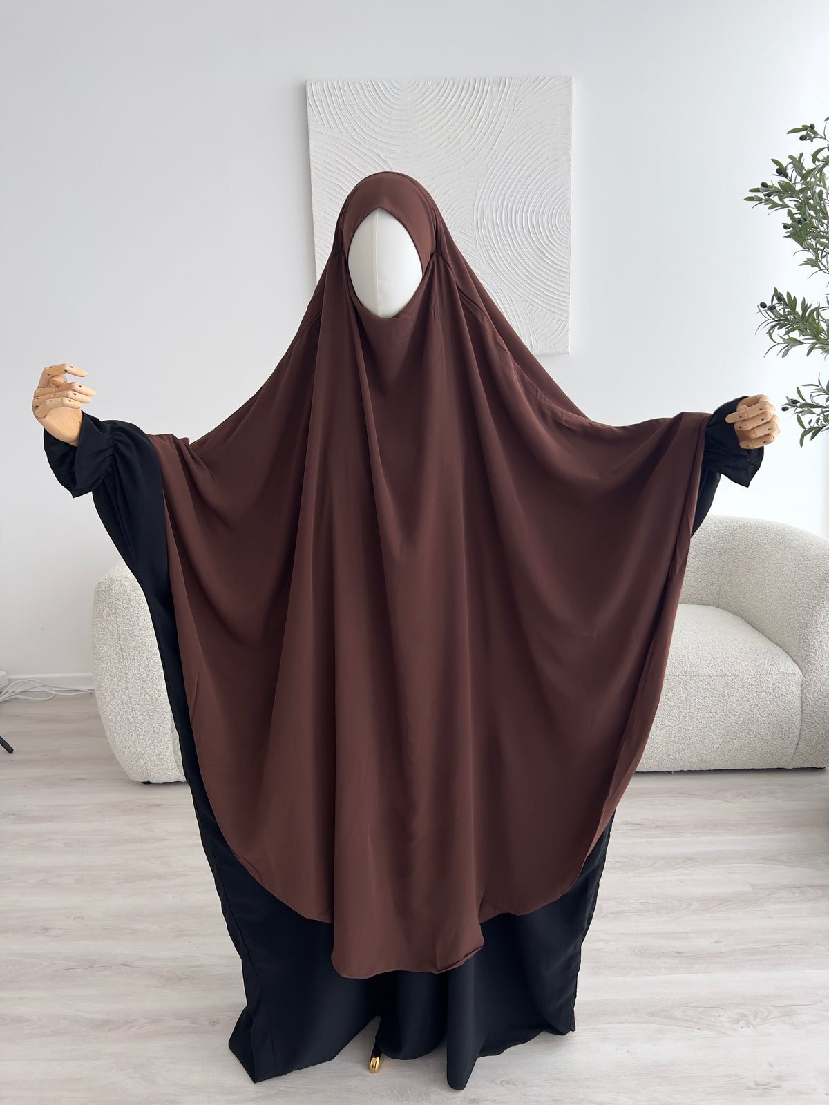 Khimar Aisha - Dark Brown