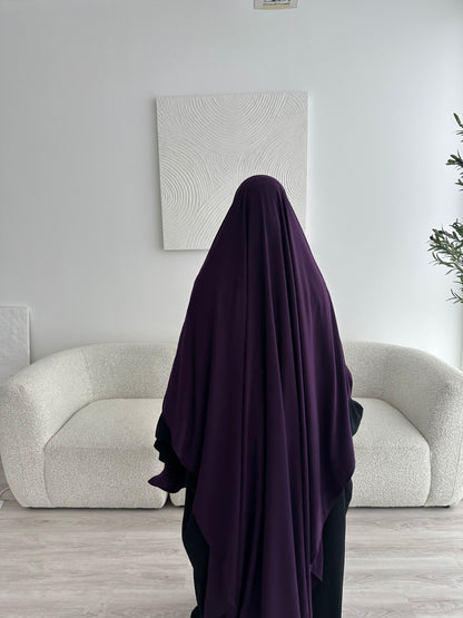 Khimar Aisha - Dark Plum