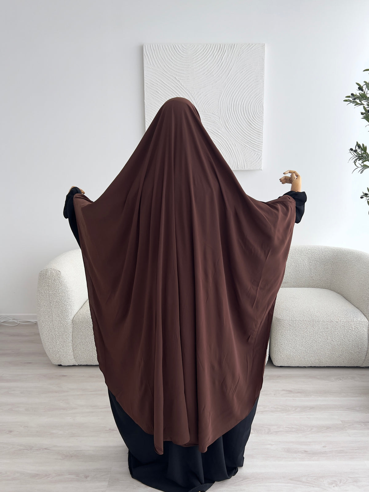 Khimar Aisha - Dark Brown