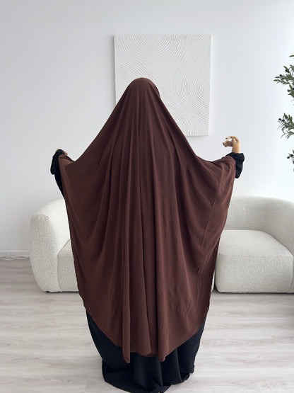 Khimar Aisha - Dark Brown