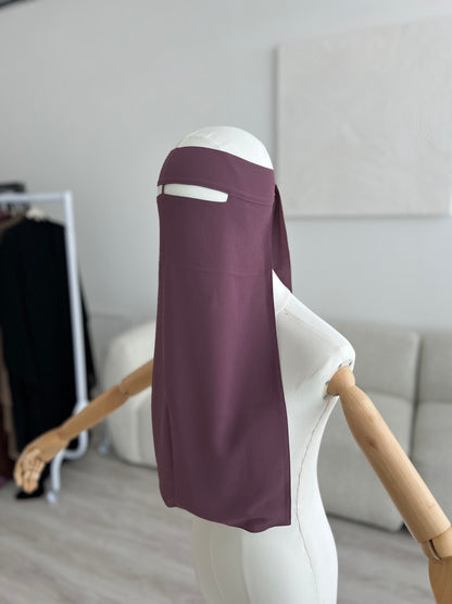 1 Layer Niqab | Nose string - Mauve