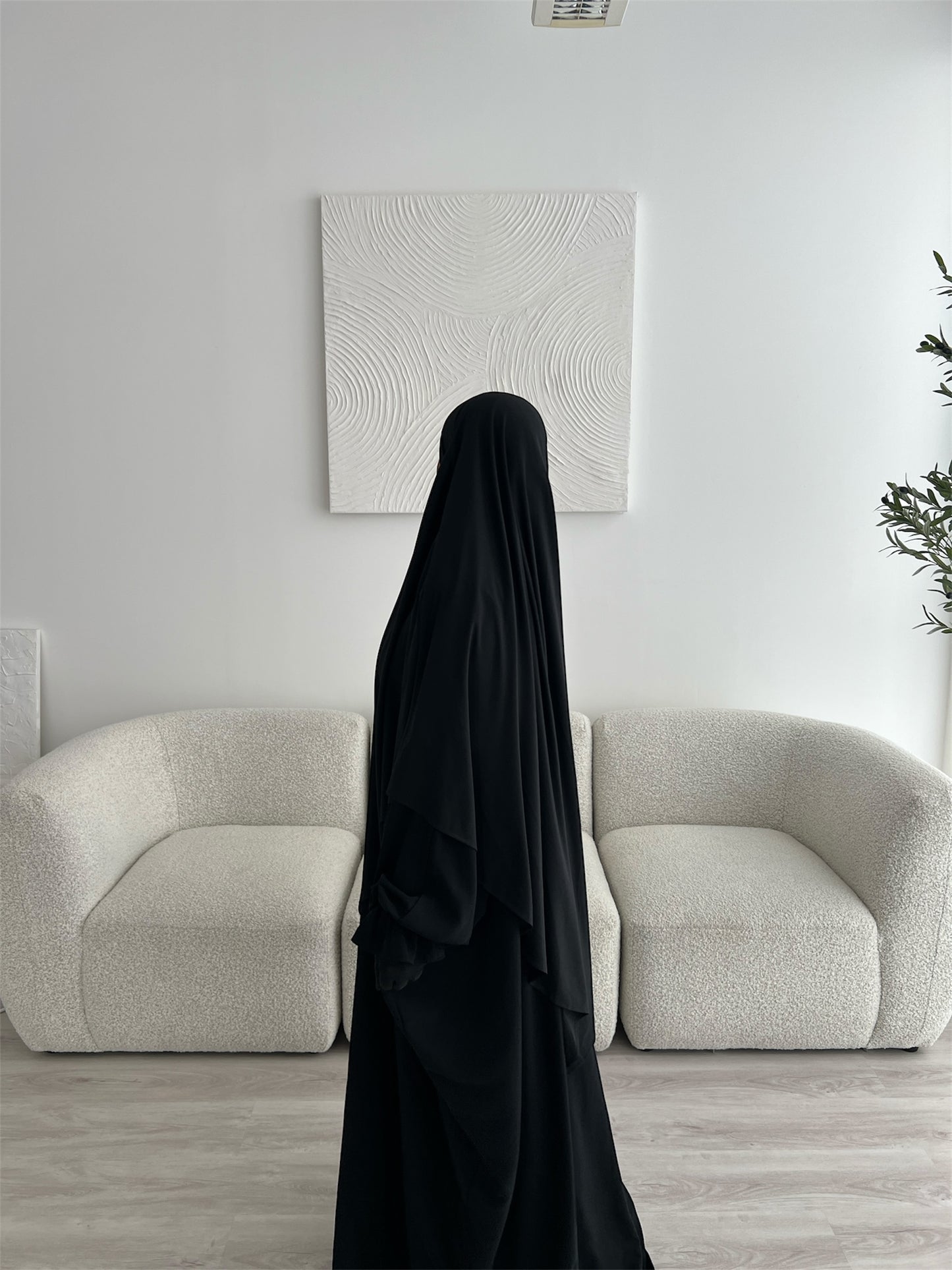 Jersey Khimar - Black