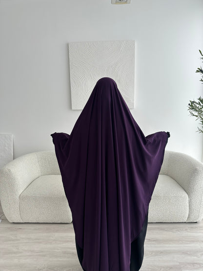 Khimar Aisha - Dark Plum