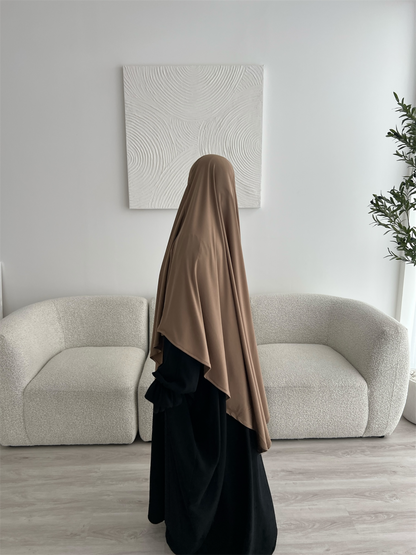 Jersey Khimar - Mocha