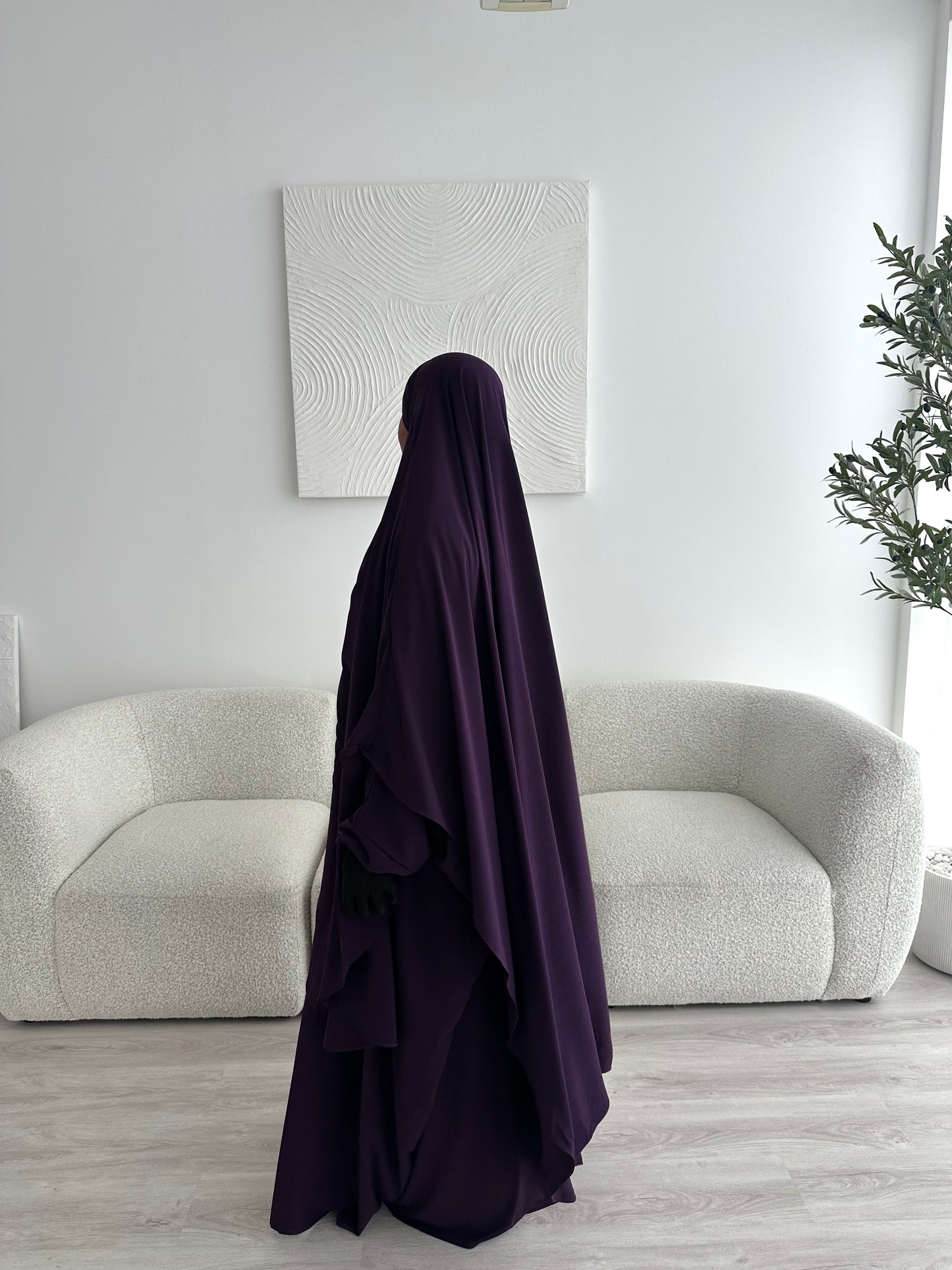 Khimar Aisha - Dark Plum