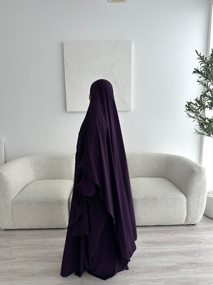 Khimar Aisha - Dark Plum