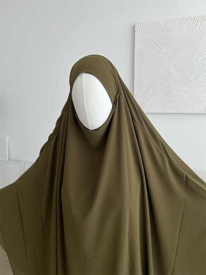 Maxi Chiffon Khimar - Khaki