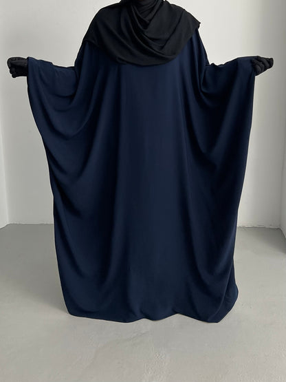 Batwing Abaya - Navy