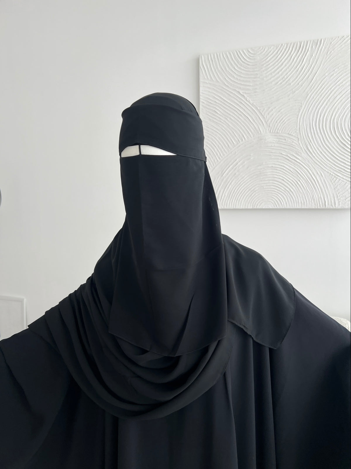 Flap Niqab Set - Black