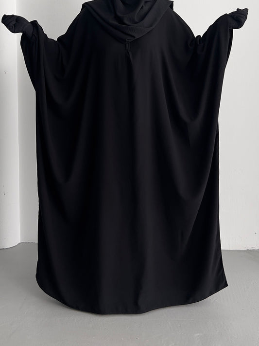 Batwing Abaya - Black
